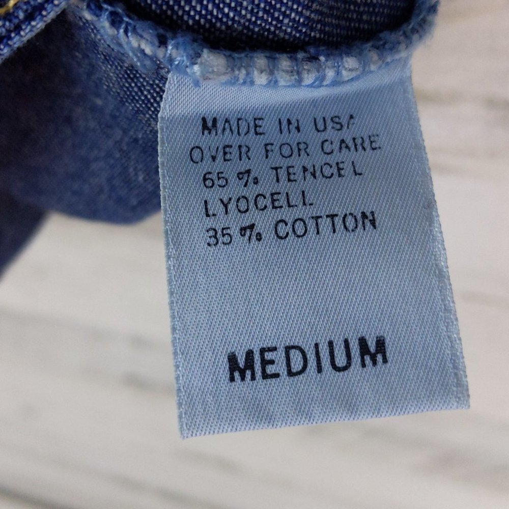 Democracy Weekend Denim Jean Tan Collar Vest - Picture 5 of 8